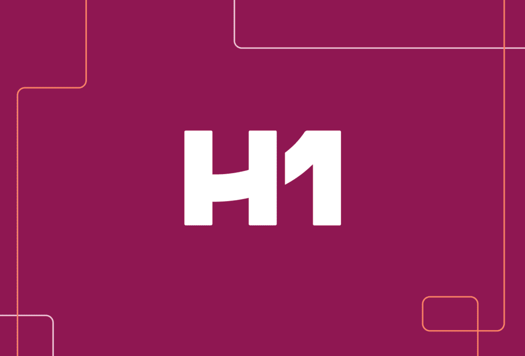 H1 logo and line graphics