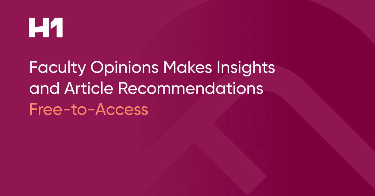 Faculty Opinions Makes the Insights and Article Recommendations from Its Global Network of Life Sciences and Medical Experts Free-to-access