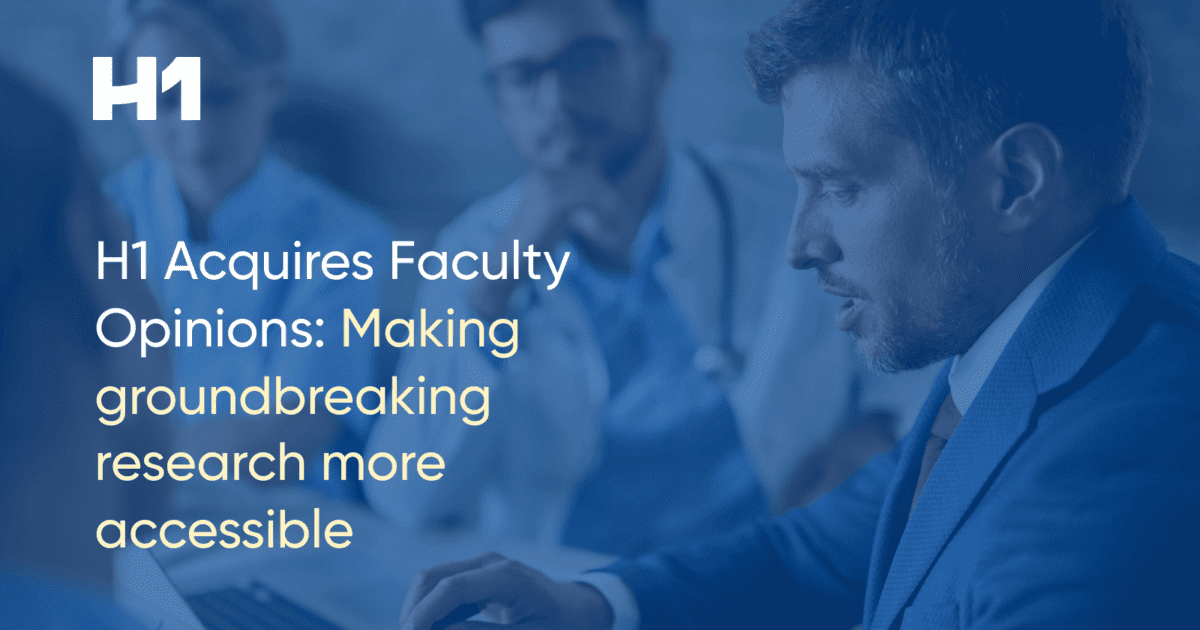 H1 Acquires Faculty Opinions_ Making groundbreaking research more accessible