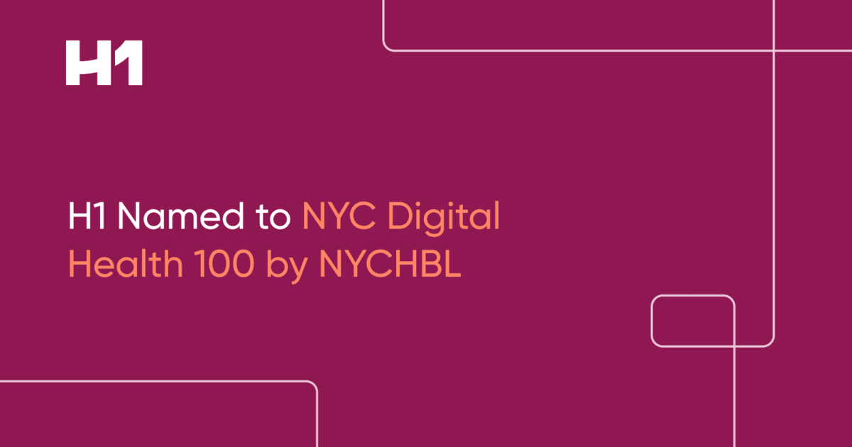 H1 Named to NYC Digital Health 100 by NYCHBL