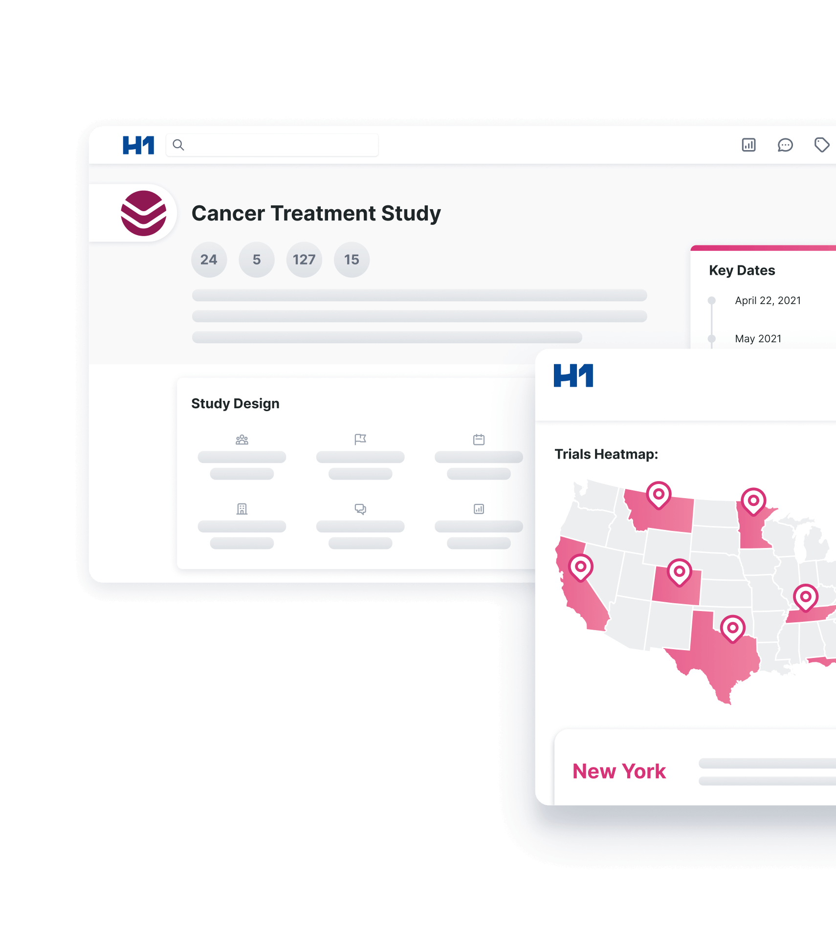 Cancer treatment study screenshot