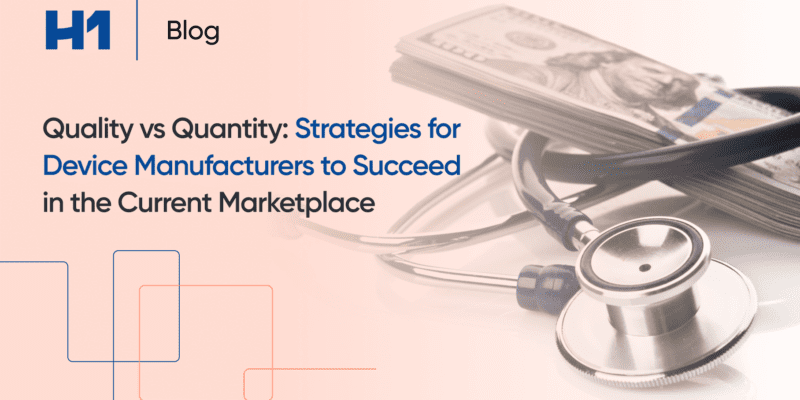 quality vs quantity blog with stethoscope and dollars