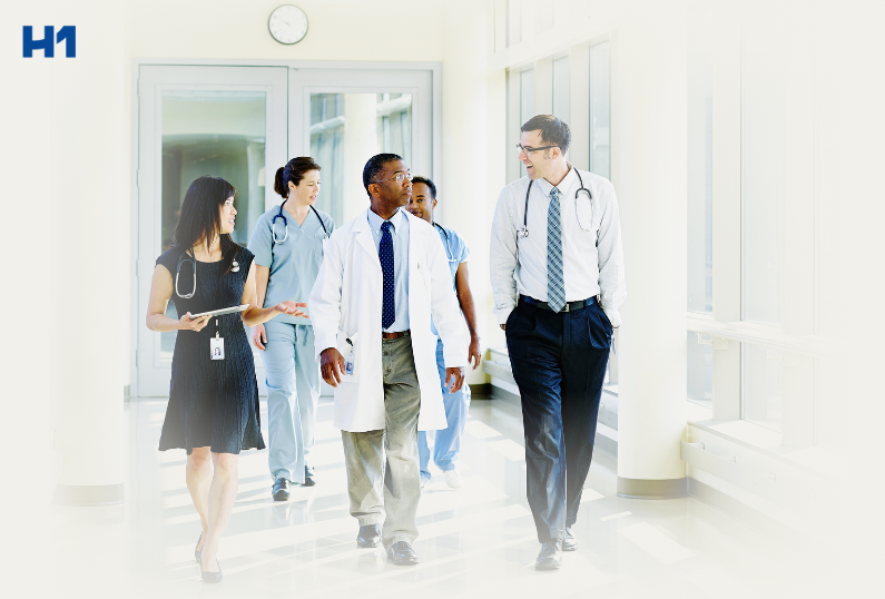 doctors walking in a medical facility