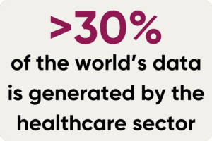 more than 30% of the world's data is generated by the healthcare sector
