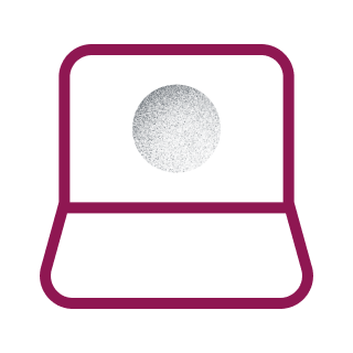 plum laptop icon