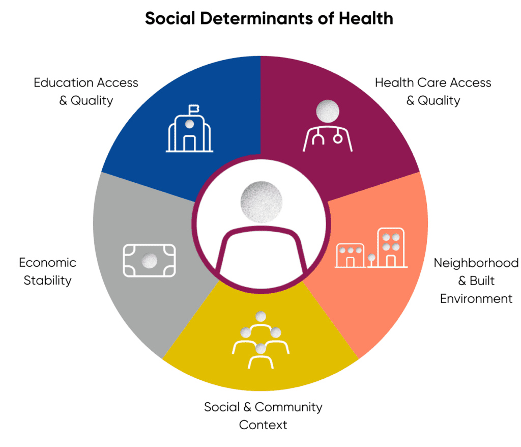 social determinants of health wheel