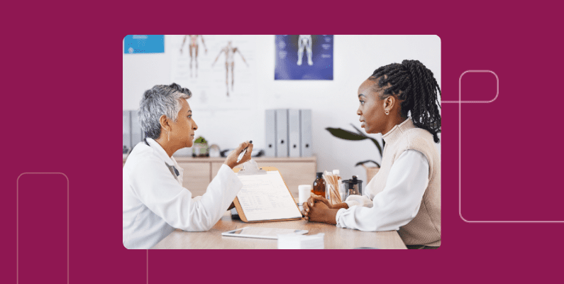 doctor speaking with patient