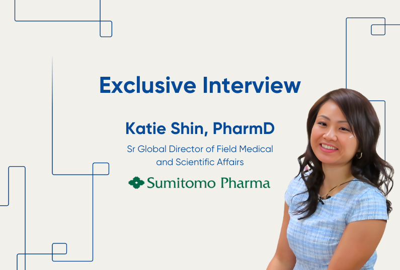 katie shin headshot with text exclusive interview sumitomo pharma america