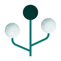 Green branch icon