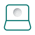 Emerald laptop icon