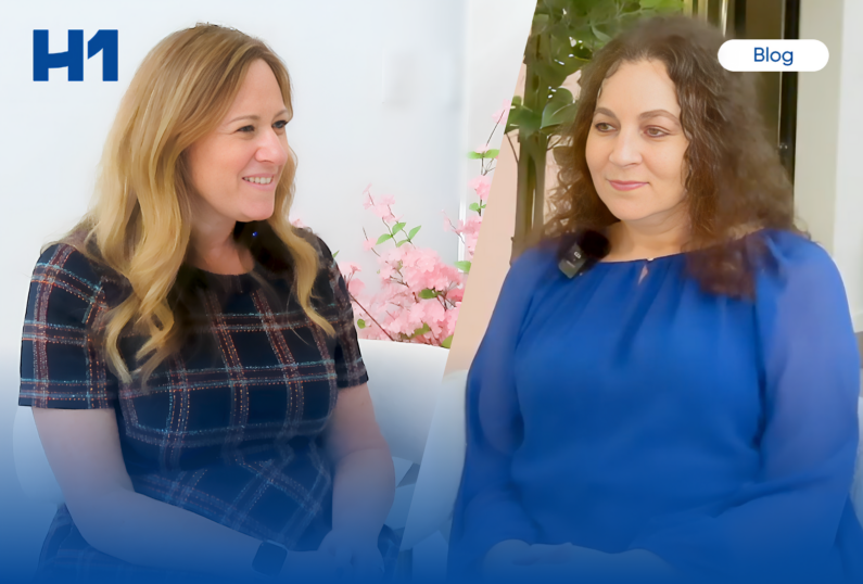 stacey rivkin and jennifer wheeler sitting for an interview