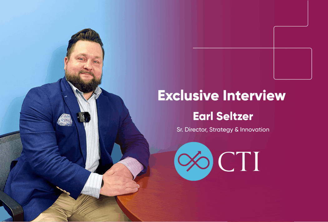 CTI's Earl Seltzer sitting for an interview
