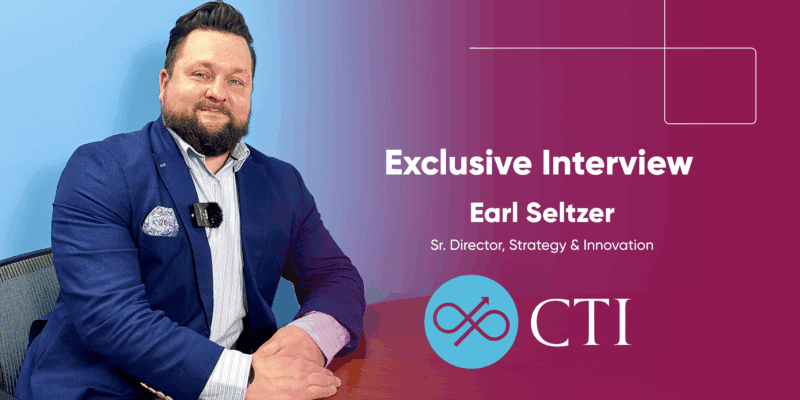 CTI's Earl Seltzer sitting for an interview