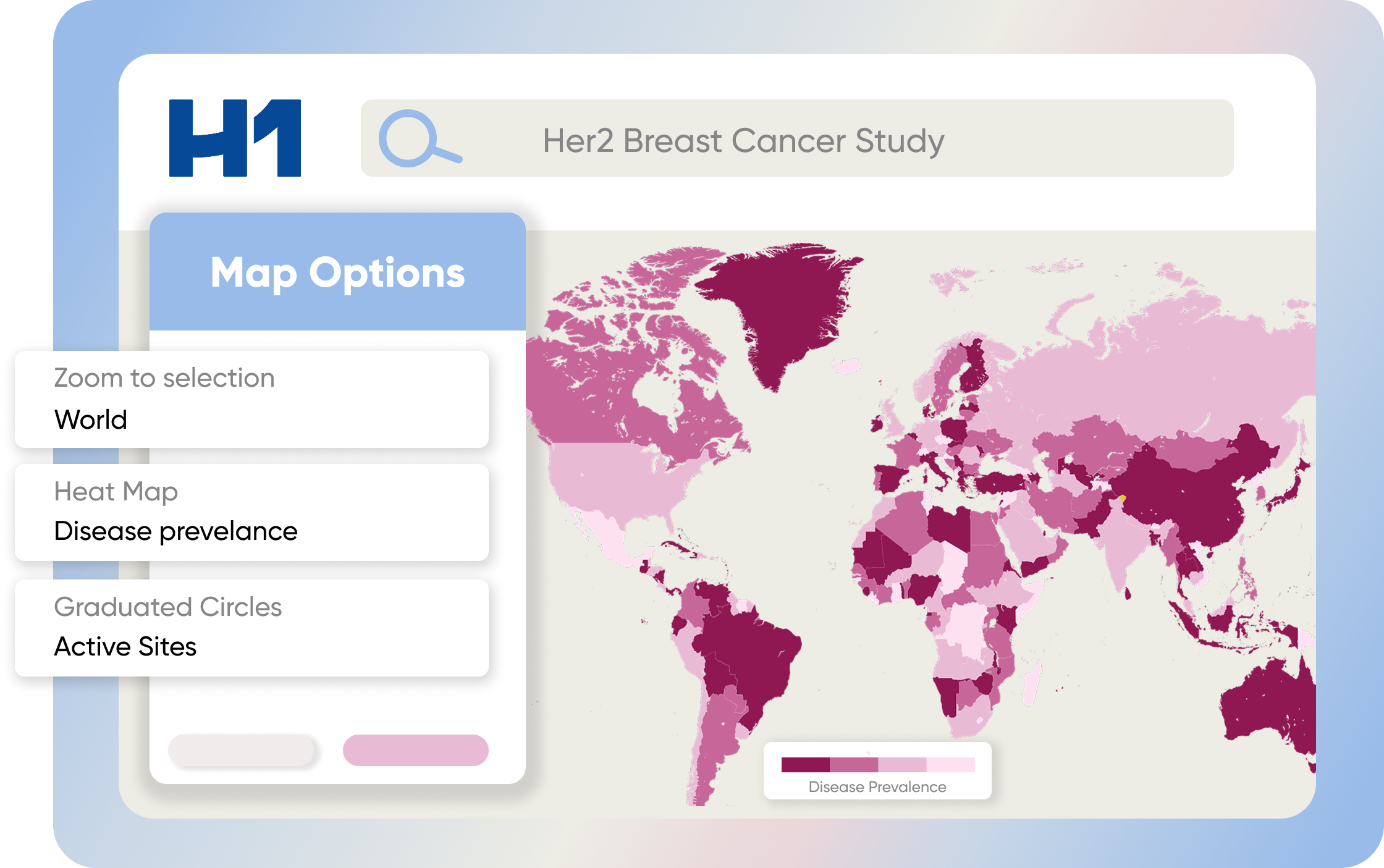 heatmap of global disease prevalence