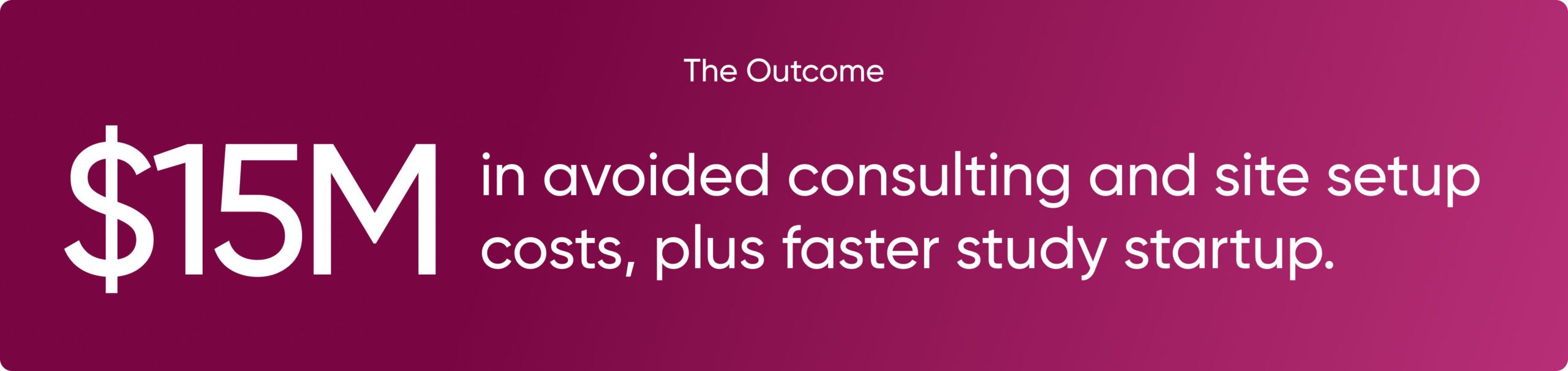 H1 helped a sponsor save $15M in avoided consulting and site setup costs