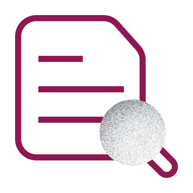 Dark plum document icon