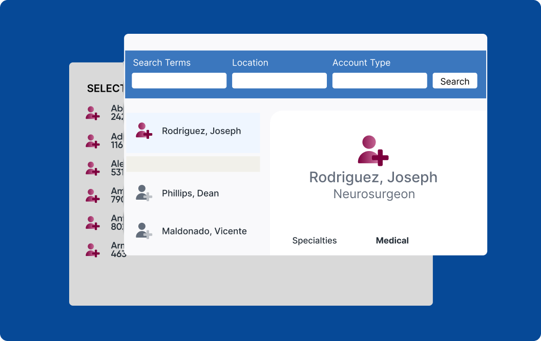 Example interface of a provider's profile in H1's platform
